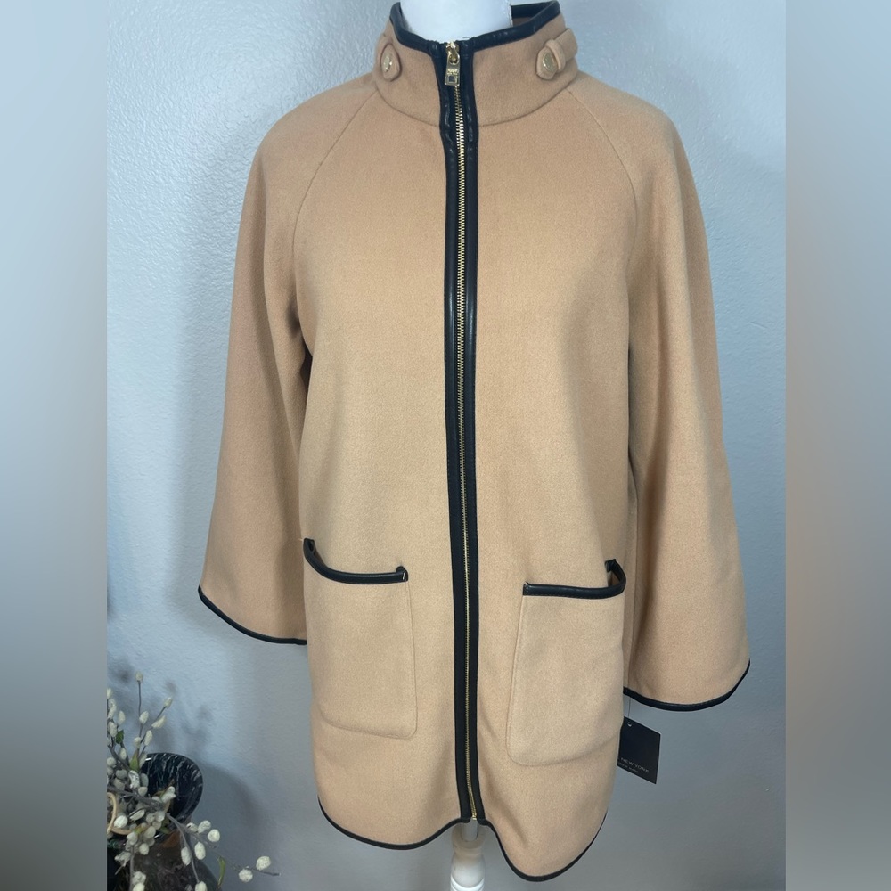 Camel Zip-up Coat / Jacket